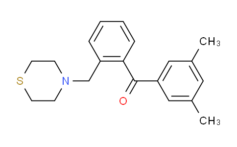 898781-92-5 | 3,5-DIMETHYL-2'-THIOMORPHOLINOMETHYL BENZOPHENONE