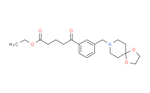 MC199M57 | 898762-61-3 | Ethyl 5-(3-(1,4-dioxa-8-azaspiro[4.5]decan-8-ylmethyl)phenyl)-5-oxopentanoate