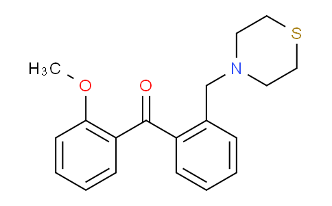 898781-47-0 | 2-Methoxy-2'-thiomorpholinomethyl benzophenone
