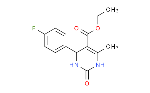 MC19B598 | 5937-24-6 | ethyl 4-(4-fluorophenyl)-6-methyl-2-oxo-1,2,3,4-tetrahydropyrimidine-5-carboxylate