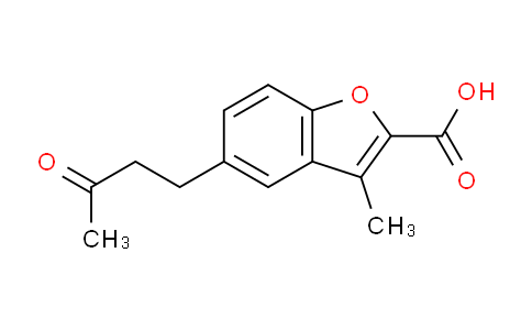 MC19G516 | 728898-85-9 | 3-Methyl-5-(3-oxobutyl)-1-benzofuran-2-carboxylic Acid