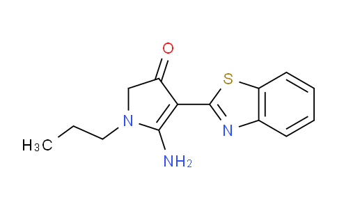 951626-59-8 | 5-Amino-4-(1,3-benzothiazol-2-yl)-1-propyl-1,2-dihydro-3H-pyrrol-3-one