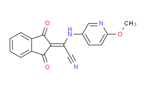 946386-28-3 | 2-(1,3-Dioxo-1,3-dihydro-2H-inden-2-yliden)-2-(6-methoxy-3-pyridinyl)aminoacetonitrile