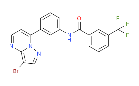 950738-61-1 | N-(3-(3-溴吡唑并[1,5-a]嘧啶-7-基)苯基)-3-(三氟甲基)苯甲酰胺