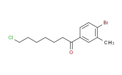 MC19P212 | 898760-98-0 | 1-(4-Bromo-3-methylphenyl)-7-chloro-1-oxoheptane