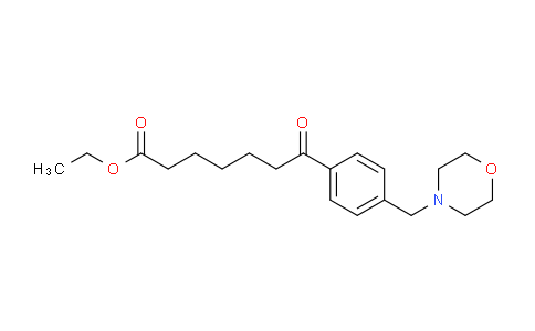 MC19R464 | 898770-87-1 | Ethyl 7-4-(morpholinomethyl)-phenyl-7-oxoheptanoate