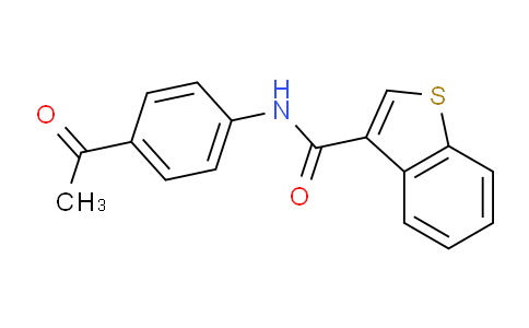 MC19S877 | 886629-26-1 | N-(4-乙酰苯基)-1-苯并噻吩-3-甲酰胺