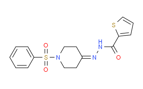478248-24-7 | N'-[1-(phenylsulfonyl)-4-piperidinylidene]-2-thiophenecarbohydrazide
