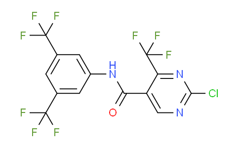 CAS No. 154563-54-9, N-(3,5-Bis(trifluoromethyl)phenyl)-2-chloro-4-(trifluoromethyl)pyrimidine-5-carboxamide