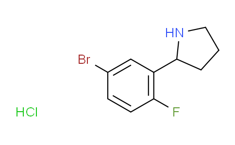 2304584-12-9 | 2-(5-溴-2-氟苯基)吡咯烷盐酸盐