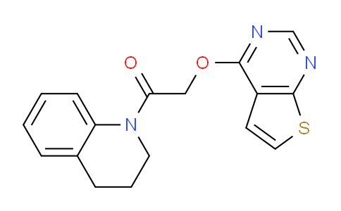 742113-71-9 | 1-(3,4-二氢-1(2H)-喹啉基)-2-(噻吩并[2,3-d]嘧啶-4-基氧基)-乙酮