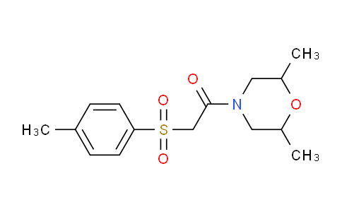 MC1C1966 | 303152-64-9 | 1-(2,6-DIMETHYLMORPHOLINO)-2-[(4-METHYLPHENYL)SULFONYL]-1-ETHANONE
