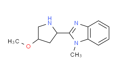 MC1C2677 | 1094345-76-2 | 2-(4-メトキシピロリジン-2-イル)-1-メチル-1H-ベンゾイミダゾール