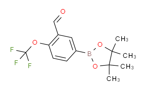 CAS No. 923281-74-7, 5-(4,4,5,5-Tetramethyl-1,3,2-dioxaborolan-2-yl)-2-(trifluoromethoxy)benzaldehyde