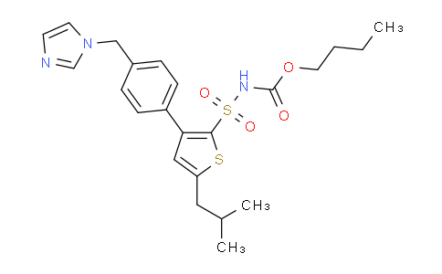 477775-14-7 | Butyl (3-(4-((1H-imidazol-1-yl)methyl)phenyl)-5-isobutylthiophen-2-yl)sulfonylcarbamate