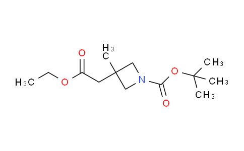 MC1E1410 | 2641906-15-0 | Tert-butyl 3-(2-ethoxy-2-oxo-ethyl)-3-methyl-azetidine-1-carboxylate