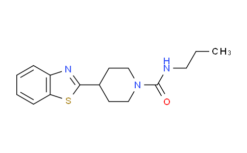MC1E5495 | 478256-97-2 | 4-(1,3-benzothiazol-2-yl)-N-propylpiperidine-1-carboxamide