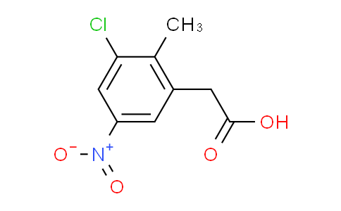 MC1F1092 | 1804889-71-1 | 3-Chloro-2-methyl-5-nitrophenylacetic acid