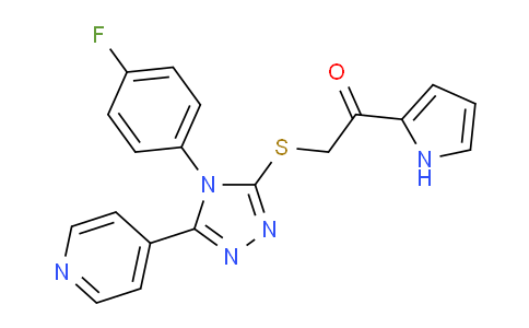 851396-73-1 | 2-[[4-(4-氟苯基)-5-(4-吡啶基)-4H-1,2,4-三唑-3-基]硫代]-1-(1H-吡咯-2-基)-乙酮