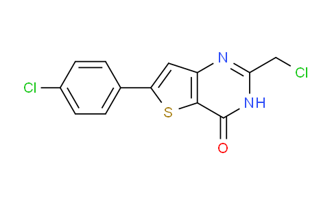 CAS No. 851398-76-0, 2-(chloromethyl)-6-(4-chlorophenyl)-3H,4H-thieno3,2-dpyrimidin-4-one