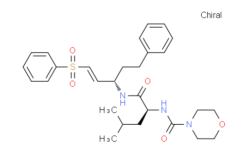170111-28-1 | N-((S)-4-Methyl-1-oxo-1-(((S,E)-5-phenyl-1-(phenylsulfonyl)pent-1-en-3-yl)amino)pentan-2-yl)morpholine-4-carboxamide