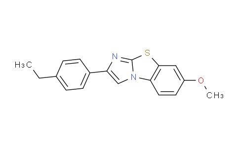 MC1G3036 | 419557-55-4 | 2-(4-ETHYLPHENYL)-7-METHOXYIMIDAZO[2,1-B]BENZOTHIAZOLE