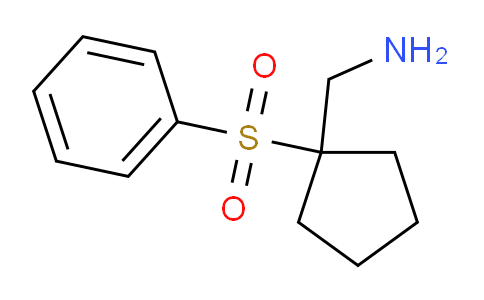 CAS No. 1114822-88-6, [1-(benzenesulfonyl)cyclopentyl]methanamine