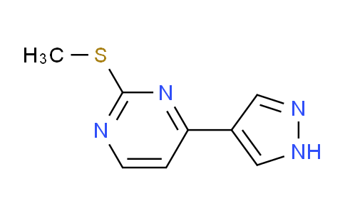 CAS No. 77168-38-8, 2-(甲硫基)-4-(1H-吡唑-4-基)嘧啶