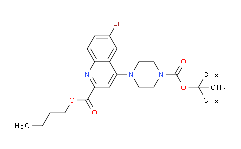 887589-51-7 | 6-溴-4-(4-(叔丁氧羰基)哌嗪-1-基)喹啉-2-甲酸丁酯