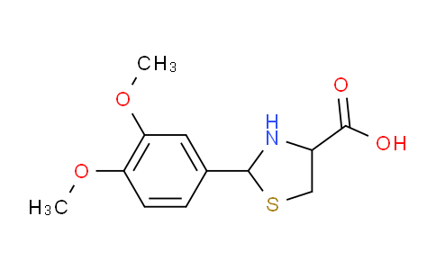 MC1H0525 | 72678-92-3 | 4-Thiazolidinecarboxylicacid, 2-(3,4-dimethoxyphenyl)-