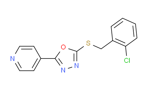 DY1H2769 | 478482-74-5 | 2-((2-Chlorobenzyl)thio)-5-(pyridin-4-yl)-1,3,4-oxadiazole
