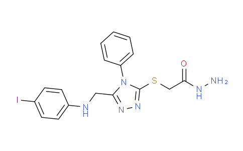 DY1H6551 | 1071351-15-9 | 2-[(5-{[(4-Iodophenyl)amino]methyl}-4-phenyl-4H-1,2,4-triazol-3-yl)thio]acetohydrazide