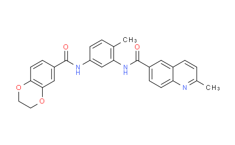 1693731-14-4 | N-(5-(2,3-Dihydrobenzo[b][1,4]dioxine-6-carboxamido)-2-methylphenyl)-2-methylquinoline-6-carboxamide