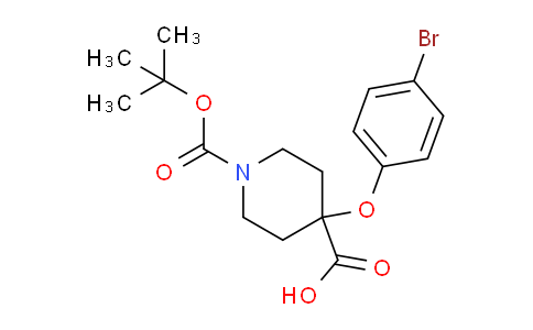 1159835-30-9 | 4-(4-溴苯氧基)-1-(叔丁氧羰基)哌啶-4-羧酸