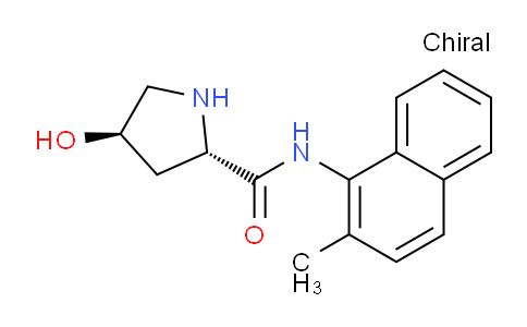2170816-89-2 | 2-Pyrrolidinecarboxamide, 4-hydroxy-N-(2-methyl-1-naphthalenyl)-, (2S,4R)-