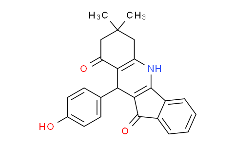 MC1M6358 | 332938-24-6 | 5H-Indeno[1,2-b]quinoline-9,11-dione, 6,7,8,10-tetrahydro-10-(4-hydroxyphenyl)-7,7-dimethyl-