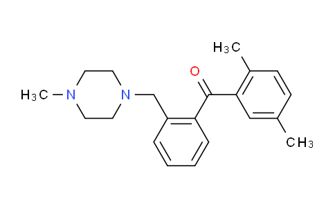 898783-17-0 | 2,5-Dimethyl-2'-(4-methylpiperazinomethyl) benzophenone