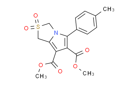 337920-84-0 | Dimethyl 5-(p-tolyl)-1H,3H-pyrrolo[1,2-c]thiazole-6,7-dicarboxylate 2,2-dioxide