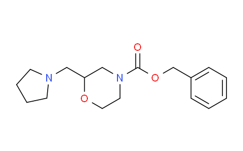 MC1N3846 | 1823249-05-3 | Benzyl 2-(pyrrolidin-1-ylmethyl)morpholine-4-carboxylate