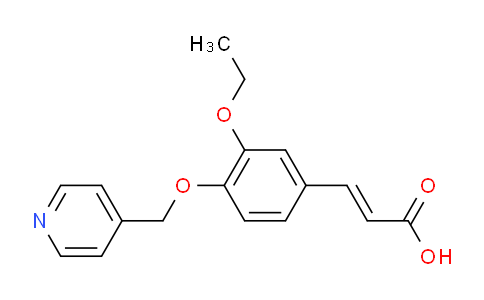 MC1N5967 | 924871-10-3 | 3-{3-ethoxy-4-(pyridin-4-yl)methoxyphenyl}prop-2-enoic acid