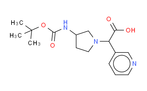 885276-18-6 | 3-Pyridineacetic acid, a-[3-[[(1,1-dimethylethoxy)carbonyl]amino]-1-pyrrolidinyl]-