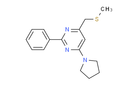 338967-52-5 | Methyl [2-phenyl-6-(1-pyrrolidinyl)-4-pyrimidinyl]methyl sulfide