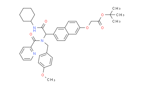 886053-73-2 | tert-Butyl 2-((6-(2-(cyclohexylamino)-1-(N-(4-methoxybenzyl)picolinamido)-2-oxoethyl)naphthalen-2-yl)oxy)acetate