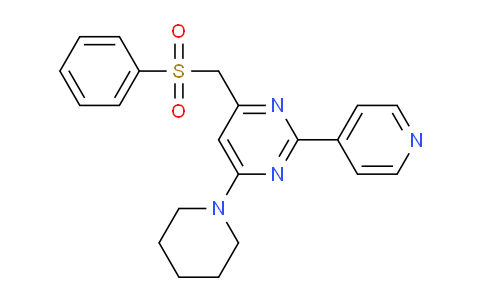 MC1P2043 | 303147-60-6 | 4-[(PHENYLSULFONYL)METHYL]-6-PIPERIDINO-2-(4-PYRIDINYL)PYRIMIDINE