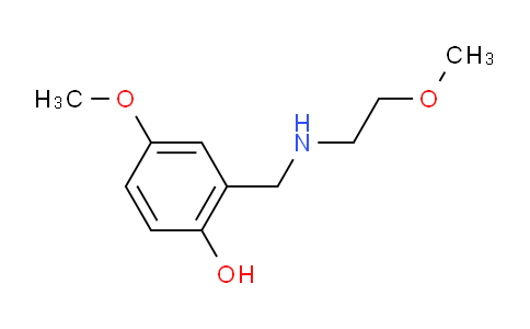 MC1P3544 | 1042572-99-5 | 4-methoxy-2-{(2-methoxyethyl)aminomethyl}phenol