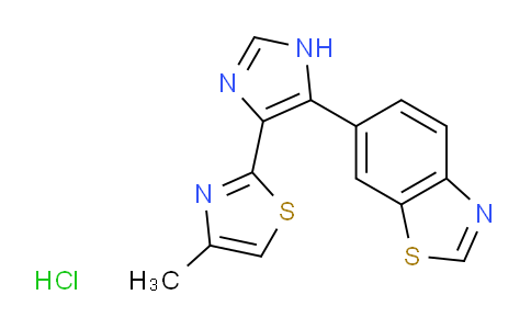 2459963-17-6 | 6-(4-(4-甲基噻唑-2-基)-1H-咪唑-5-基)苯并噻唑盐酸盐