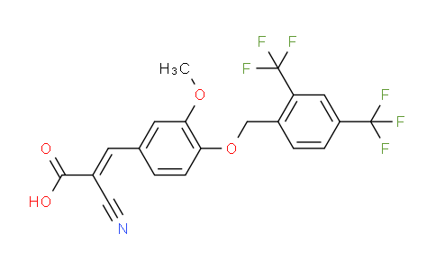 2306388-57-6 | (E)-3-(4-((2,4-Bis(trifluoromethyl)benzyl)oxy)-3-methoxyphenyl)-2-cyanoacrylic acid
