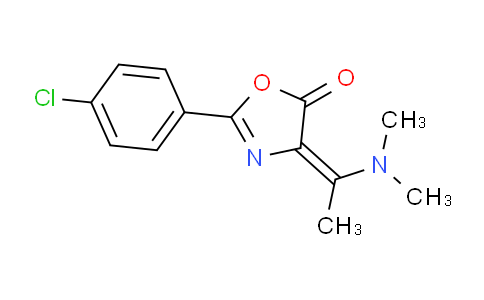 MC1S9872 | 866010-21-1 | (4E)-2-(4-chlorophenyl)-4-[1-(dimethylamino)ethylidene]-4,5-dihydro-1,3-oxazol-5-one