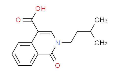 1955514-76-7 | 2-(3-methylbutyl)-1-oxo-1,2-dihydroisoquinoline-4-carboxylic acid