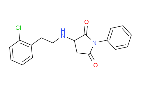 MC1U5692 | 494853-47-3 | 3-{[2-(2-Chlorophenyl)ethyl]amino}-1-phenylpyrrolidine-2,5-dione
